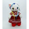 Кошка Украиночка мягкая игрушка 31см "Країна Іграшок" в вышиванке и веночке национальный костюм