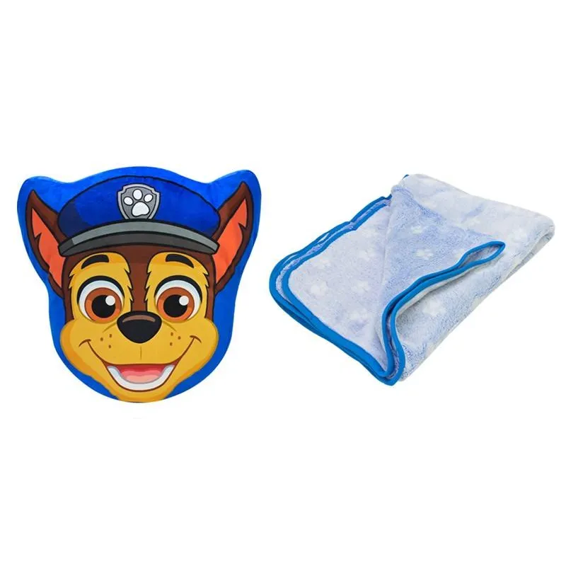 М'яка іграшка з пледом Paw Patrol арт. KH70/001L (8шт) подушка 38*41*7см плед 118*80см світиться в темряві