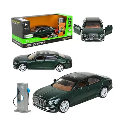 Машина (електро) мет. АВТОПРОМ арт. 68718G (32шт) 1:38 "Bentley Flying Spur Hybrid", батар., світло,