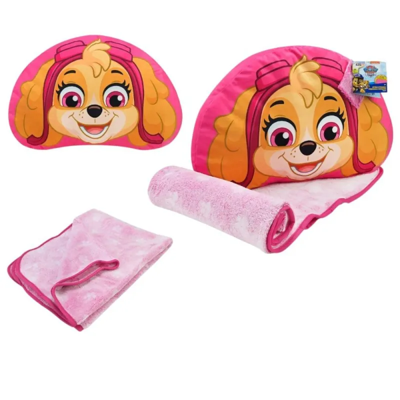 М'яка іграшка з пледом Paw Patrol арт. KH70/002L (8шт) подушка 44*29*7см плед 118*80см світиться в темряві