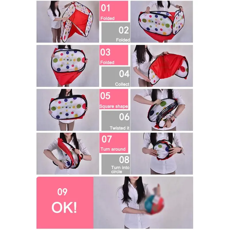 Дитячий сухий басейн-манеж ToyCloud 900см з баскетбольною корзиною для м'ячиків, гнучкий каркас
