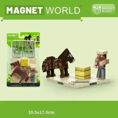Конструктор магніт. арт. T9941-T9948 (120шт/2) My world 8видів планш. 10, 5*17, 8см