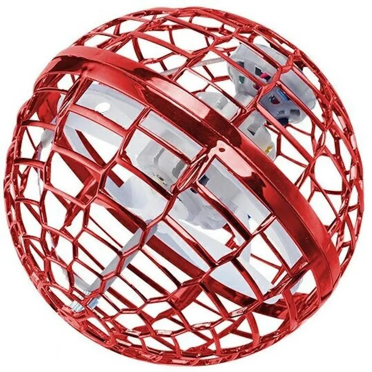 Літаючий шар іграшка Flyator Trendy Toys 10см сфера з підсвічуванням реагує на рухи рук, червоний
