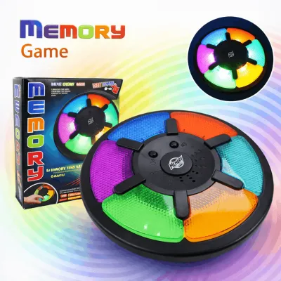 Логическая игра для тренировки памяти ToyCloud Электронная головоломка Memory Game 6 клавиш со звуком и светом