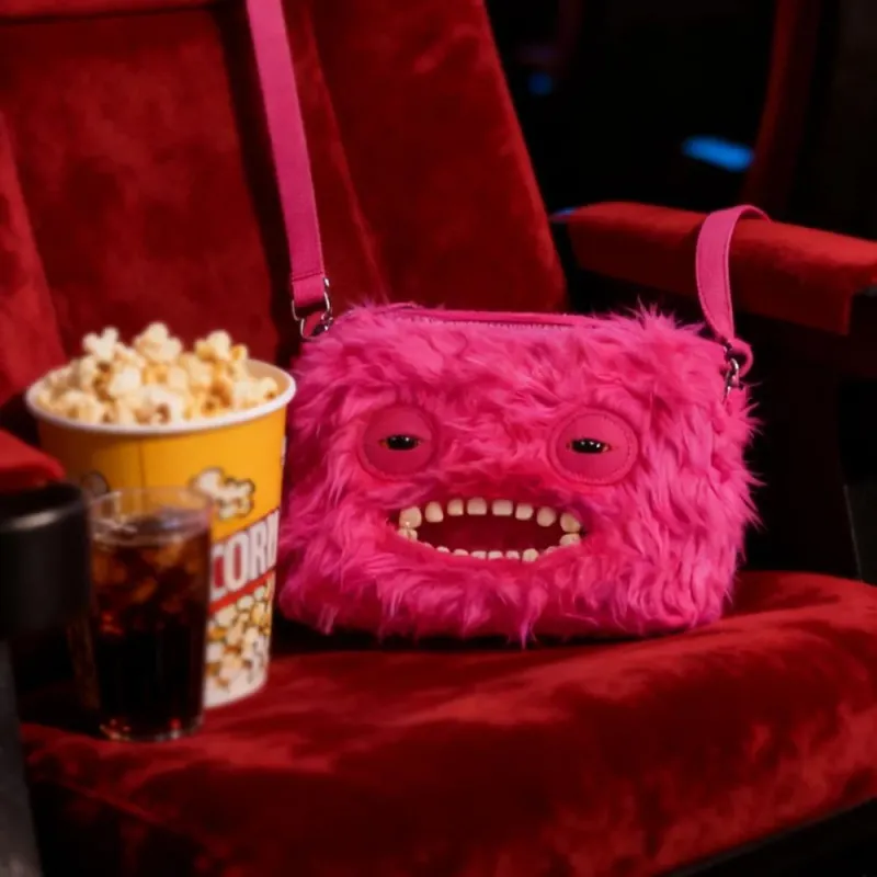 Фуглер плюшевая сумка через плечо Fuggler Ugly Tooth Monster мягкий Зубастый розовый монстр с глазами