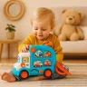 Іграшковий автобус-сортер Wtoys 66648 — музичний мандрівник з українським озвучуванням, підсвічуванням і машинками
