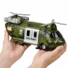Іграшковий військовий гелікоптер WY641A зелений 1:16 — світло, звук, рухомі деталі, 27 см