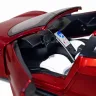 Металева машинка Автопром Tesla Roadster 1:24 (19,5 см) — світло, звук, інерційна, двері, що відкриваються, червона