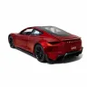 Металева машинка Автопром Tesla Roadster 1:24 (19,5 см) — світло, звук, інерційна, двері, що відкриваються, червона