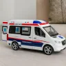Машинка швидка допомога з фігурками медиків 2408C — звук, підсвітка, інерція, металопластик