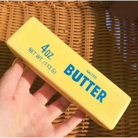 Вершкове масло сквіш 13см Butter іграшка-антистрес шматок вершкового масла, батер-сквіш