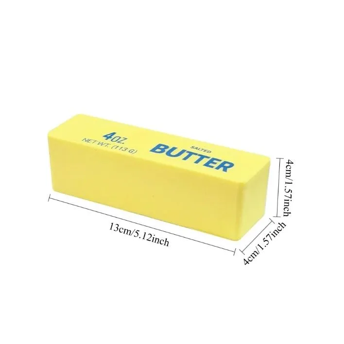 Вершкове масло сквіш 13см Butter іграшка-антистрес шматок вершкового масла, батер-сквіш
