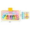 Музыкальный коврик для малышей с мелодиями 46x31x3 см с регулируемой громкостью на батарейках в коробке