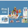Игра "Магические пластины" 2в1 плоские+обьемные, животные, в кор. 25,5*6,2*21,4см /36-3/