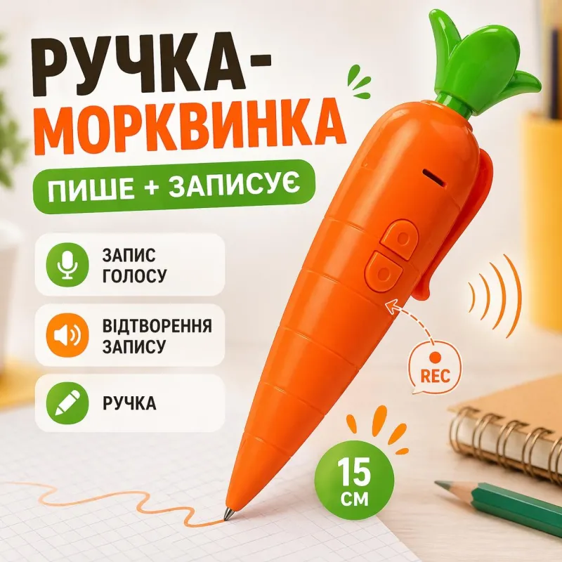 Зверополис ручка-диктофон морковка Джуди Гопс Disney Zootopia 15см запись нажатием кнопки, воспроизведение