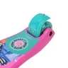 Дитячий самокат Barbie чотириколісний рожевий, самокат для дівчинки з PU колесами та підсвічуванням