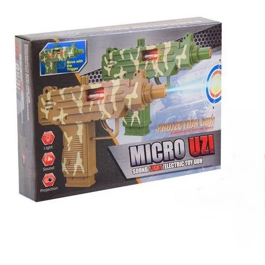 Пістолет Star Toys "Micro UZI" світло, звук, мішень 8180-42