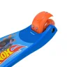 Дитячий самокат Hot Wheels "Країни іграшок" 56 см чотириколісний синій для хлопчика з підсвічуванням коліс та керованим кермом