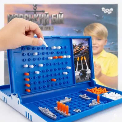 Настільна розважальна гра "Морський бій" укр (10) Danko Toys