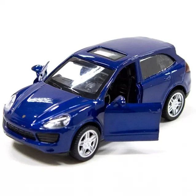 Автомодель Porsche Cayenne S TechnoDrive інерційна металева синя 1:43 двері відчиняються