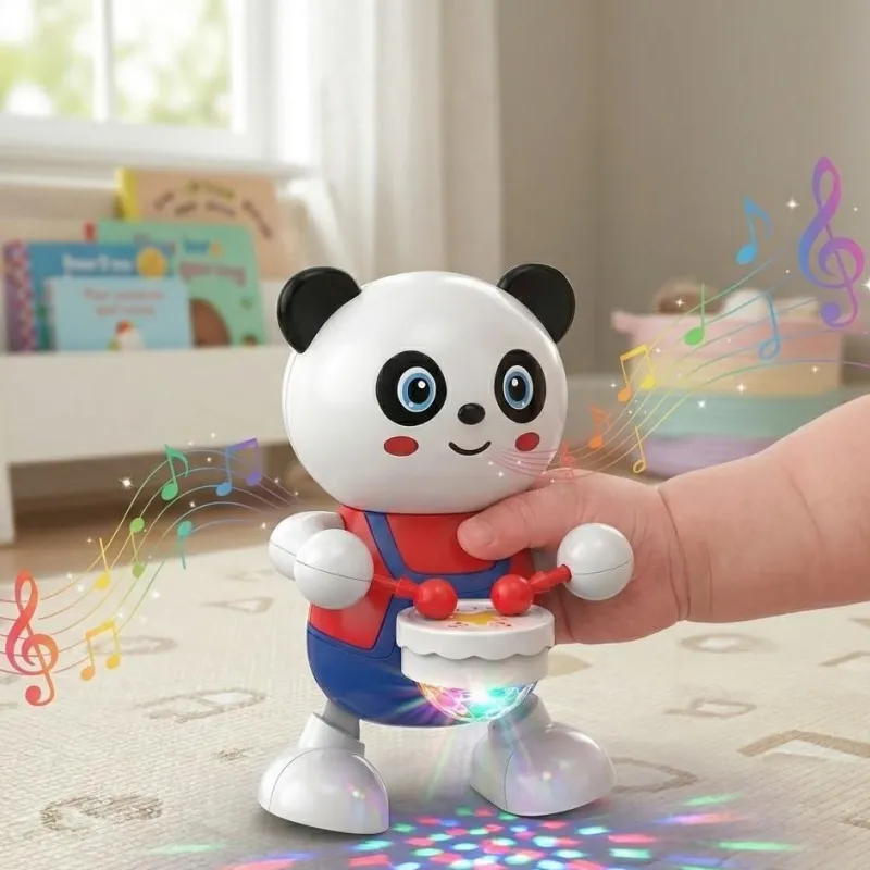 Музична іграшка танцює Panda Drumer іграшкова Панда барабанщик 