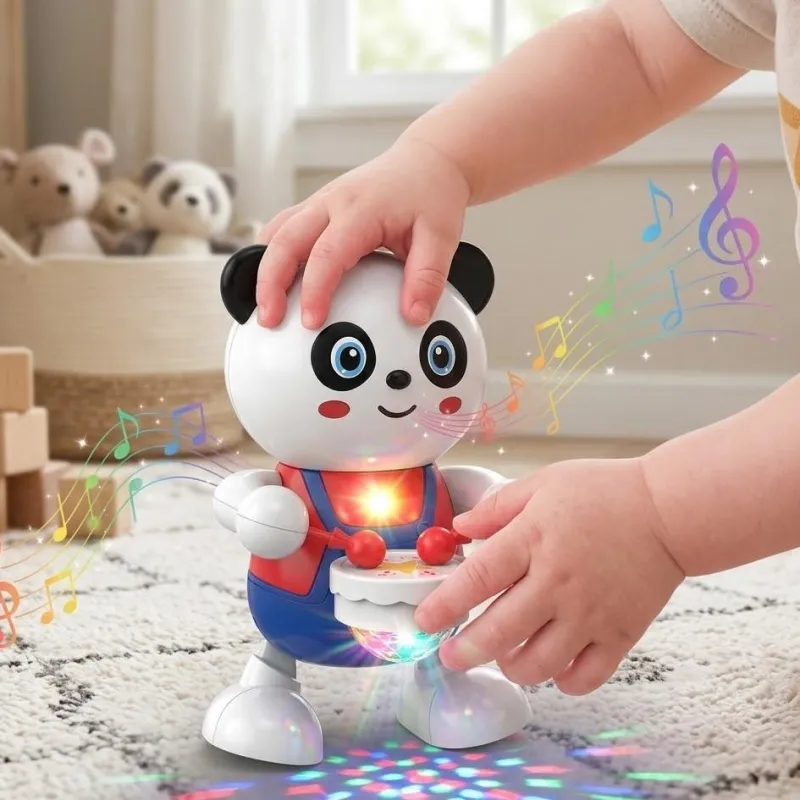 Музична іграшка танцює Panda Drumer іграшкова Панда барабанщик 