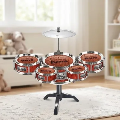 Детская барабанная установка Jazz Drum музыкальный набор барабаны и тарелка 55см