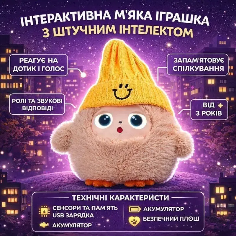 М'яка іграшка Le Doudou зі штучним інтелектом,