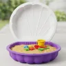 Детская песочница с крышкой DOLONI TOYS Ракушка 80см бассейн-песочница для игр спеском и водой