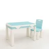Детский столик с конструктором DOLONI TOYS Учимся и играем 82см комплект мебели и 2 набора конструктора