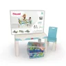 Детский столик с конструктором DOLONI TOYS Учимся и играем 82см комплект мебели и 2 набора конструктора