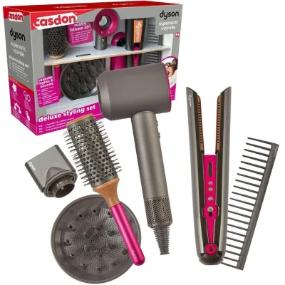 Детский игровой набор парикмахера Deluxe Styling Set с феном, утюжком для волос и аксессуарами 6 предметов