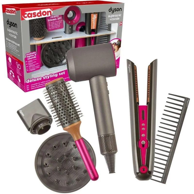 Дитячий ігровий набір перукаря Deluxe Styling Set з феном, праскою для волосся та аксесуарами 6 предметів