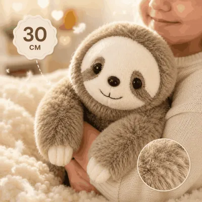 Мягкий ленивец Plush and Co Зверята малыши 30см плюшевый обнимашка с улыбающейся мордочкой