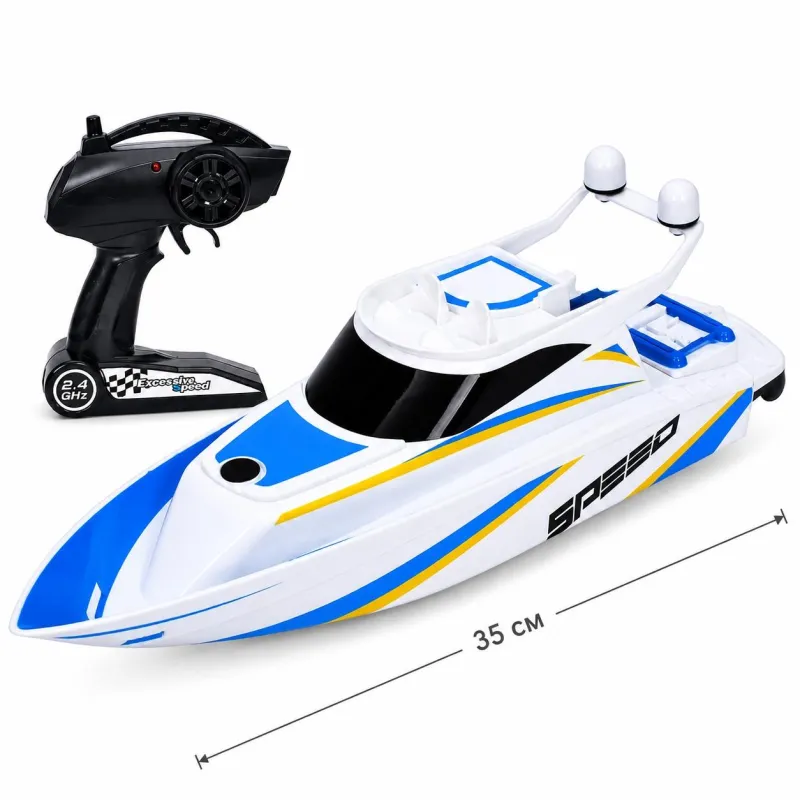 Скоростной радиоуправляемый катер Speedboat 2.4 GHz на аккумуляторе 35см