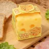 Сквіш Сир із дірками 6см квадратний шматок сиру іграшка антистрес, квадратний сквіш сирок
