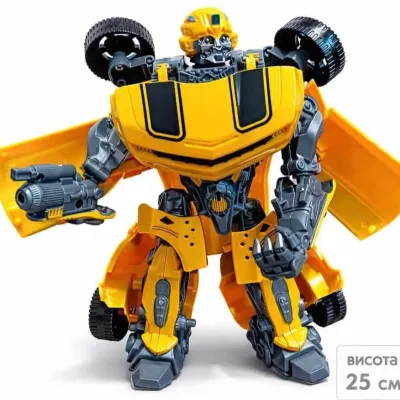 Робот-трансформер Бамблбі 25 см Bumblebee автобот, дитяча іграшка трансформер машинка Chevrolet Camaro