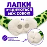 Плюшева Жаба Веселка "Копиця" з магнітами на лапках 50 см м'яка іграшка жабка обіймає будь-які предмети для дітей 3+