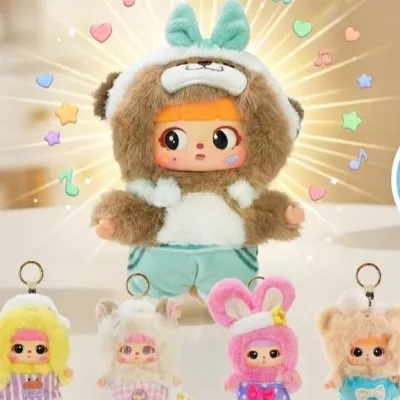 Мягкая игрушка сюрприз брелок в слепой коробке Pop Toy Kitten Mao Zai Zai Каникулы на уютных источниках