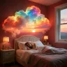 Светодиодный 3D ночник Облако для детской с USB декоративный светильник RGB с мягким свечением и воздушной текстурой