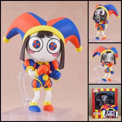 Подвижная фигурка Помни Amazing Digital Circus со сменными эмоциями 10 см героиня Pomni Удивительный цифровой цирк