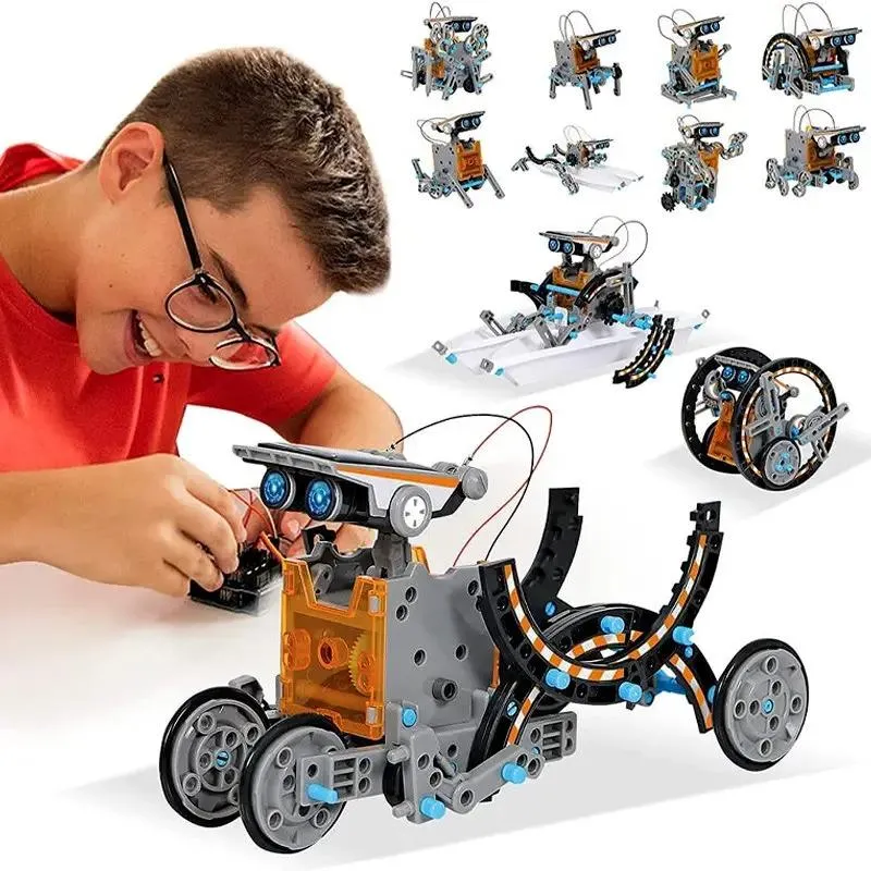 Конструктор робот на солнечной батарее 29 в 1 Solar Robot Kit Научный обучающий STEM набор