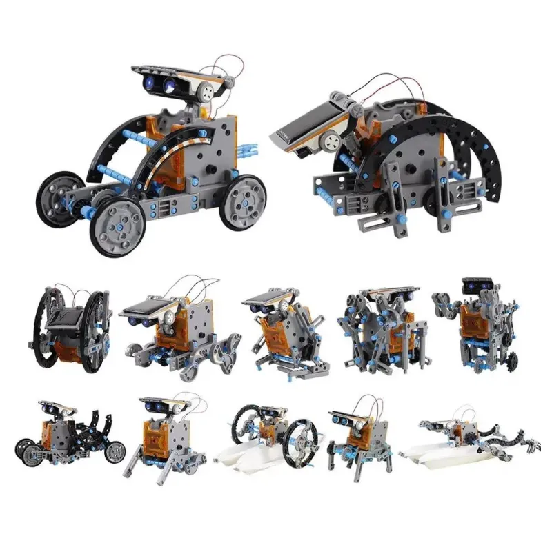 Конструктор робот на солнечной батарее 29 в 1 Solar Robot Kit Научный обучающий STEM набор