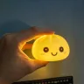 Сквиш пельмень с подсветкой 8 см, сквиш-ночник dumpling с темплым светом, мини лампа пельмень