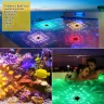 Светильник в бассейн с проекцией рыбок, 6 режимов LED свечения, солнечная батарея, водонепроницаемая лампа для бассейна