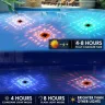 Светильник в бассейн с проекцией рыбок, 6 режимов LED свечения, солнечная батарея, водонепроницаемая лампа для бассейна
