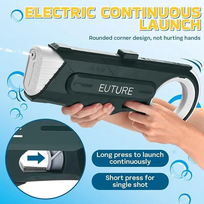 Водний бластер на акумуляторі Electric Water Gun 3.7 V, Потужний автоматичний водяний автомат EUTURE