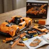 Конструктор машина Спорткар Porsche Concept Super Car помаранчевий на 345 деталей з гумовими шинами від 7 років