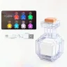 Minecraft міні-нічник Зілля Майнкрафт Potion Bottle LED світильник, баночка змінює колір від тряски, 7 кольорів перемикання