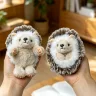 Плюшевый ёжик сворачивается в клубок 10 см мягкая игрушка-брелок ёж подвеска на сумку